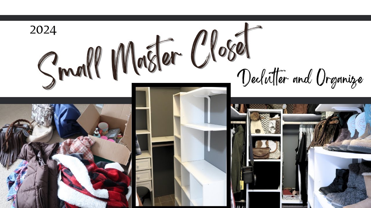 Small Master Closet Declutter & How I Organize  It To Utilize The Entire Space // ClutteredCorkBoard