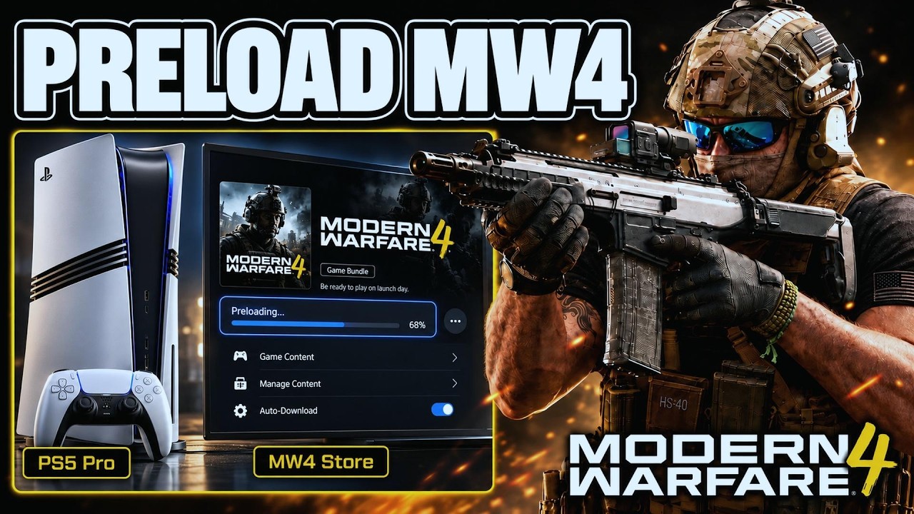 How To Preload Modern Warfare 4 On PS5 Pro - Full Guide