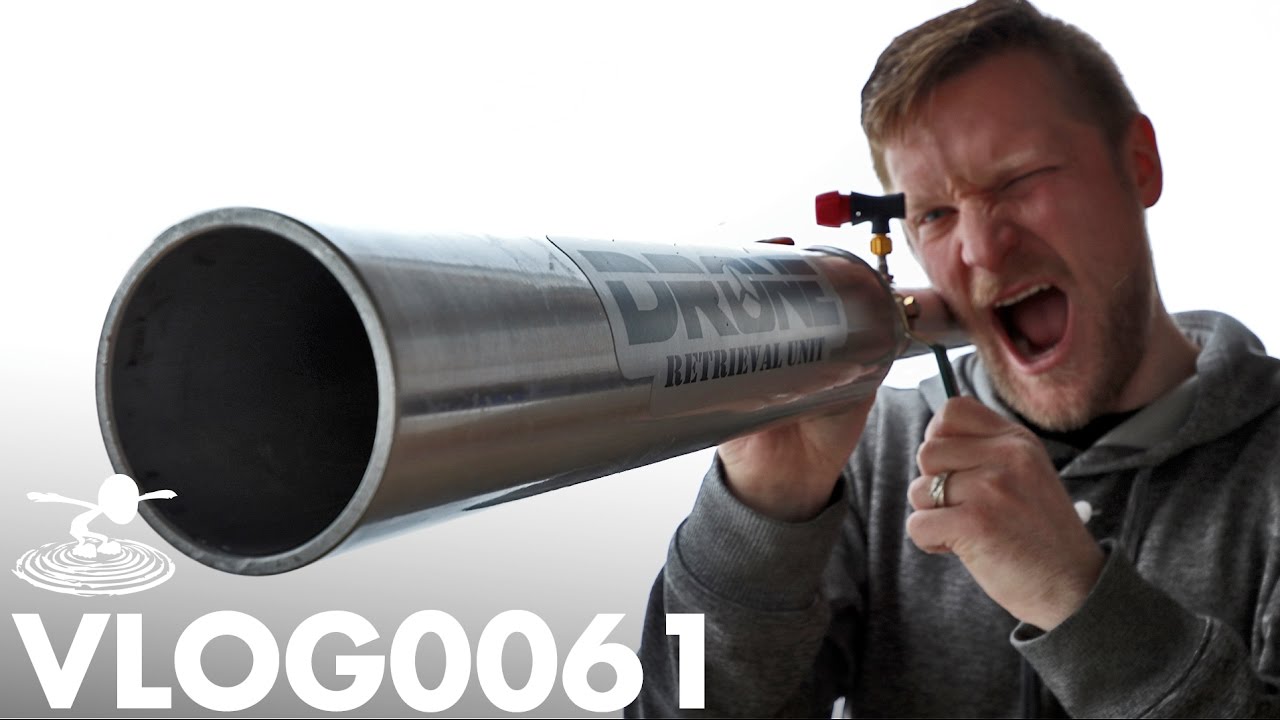 DRONE RETRIEVAL & T-SHIRT CANNON | VLOG0061