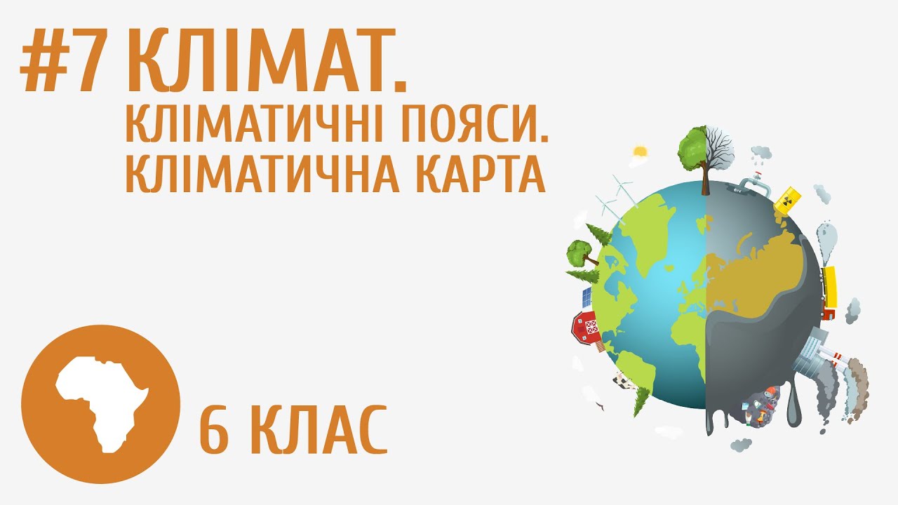 Клімат. Кліматичні пояси. Кліматична карта #7