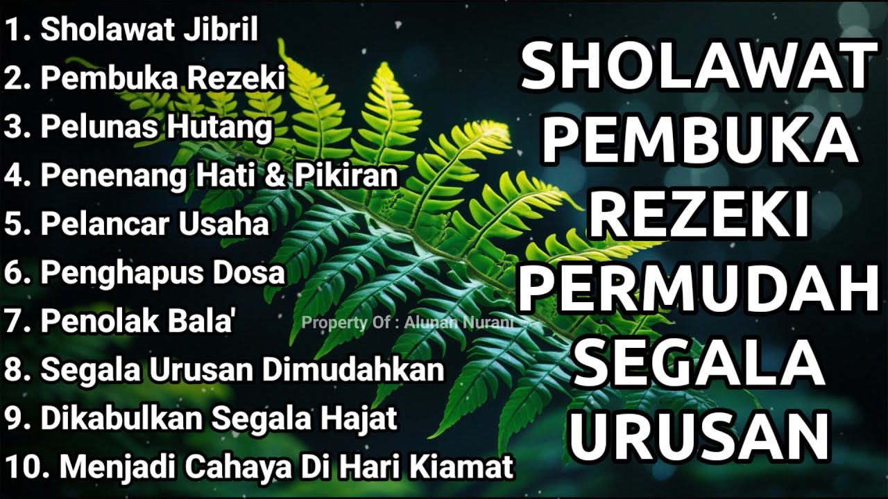 SHOLAWAT PENARIK REZEKI PALING DAHSYAT, Sholawat Nabi Muhammad SAW, SALAWAT PALING MERDU