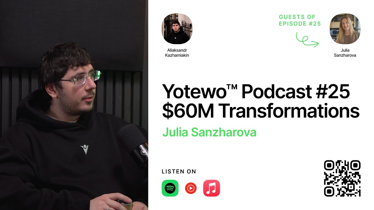 Yotewo™ Podcast #25 $60M Transformations - Julia Sanzharova
