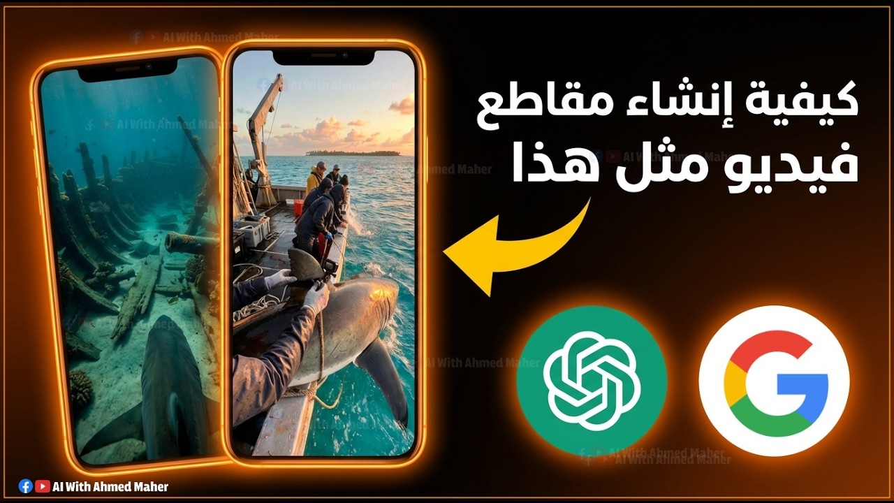 طريقة إنشاء فيديوهات الحيوانات تحت الماء بالذكاء الاصطناعي محتوى فيروسي