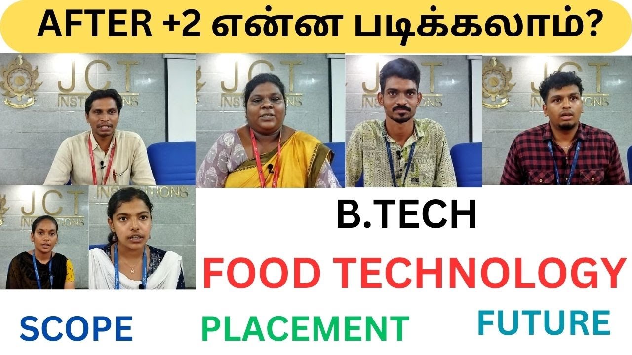 AFTER +2 |B.TECH FOOD TECHNOLOGY|SCOPE|PLACEMENT|FUTURE|EXPERT TALK|