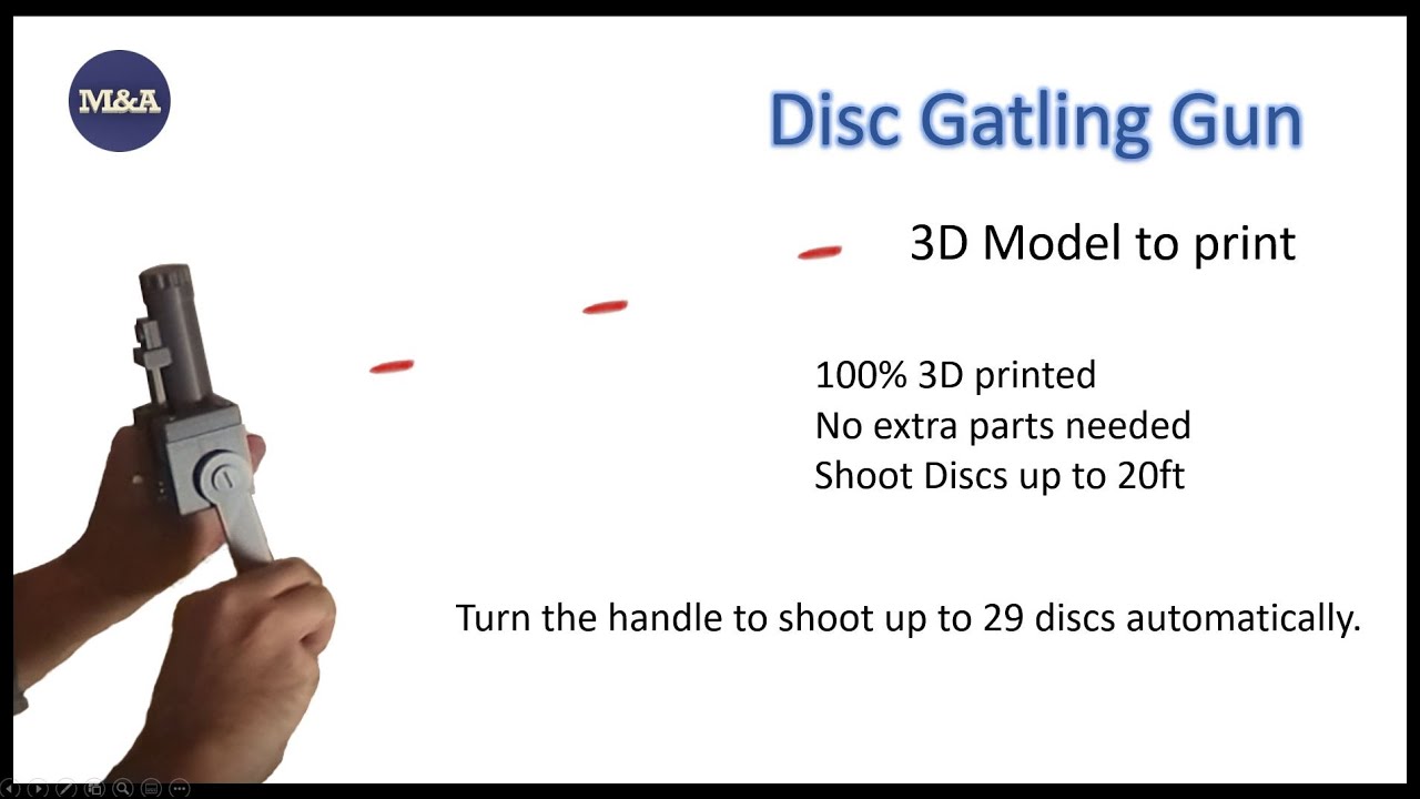 3D printed Disc Gatling Gun