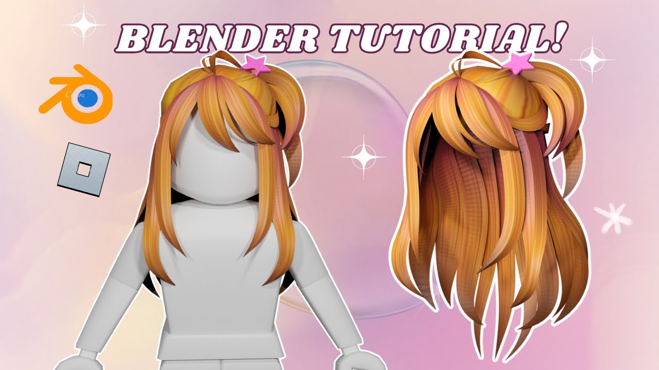 ROBLOX UGC HAIR TUTORIAL! How to model hair in blender 3.3 | updated version