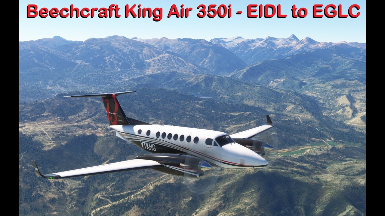 MSFS 2020, KHG Ep 276 - Beechcraft King Air 350i - Donegal to London