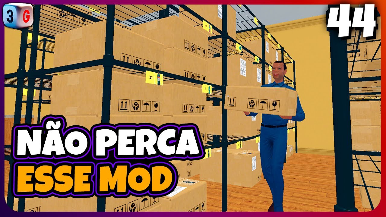 Coloque as Caixas da Rua no Armazém Automaticamente - Supermarket Simulator #44