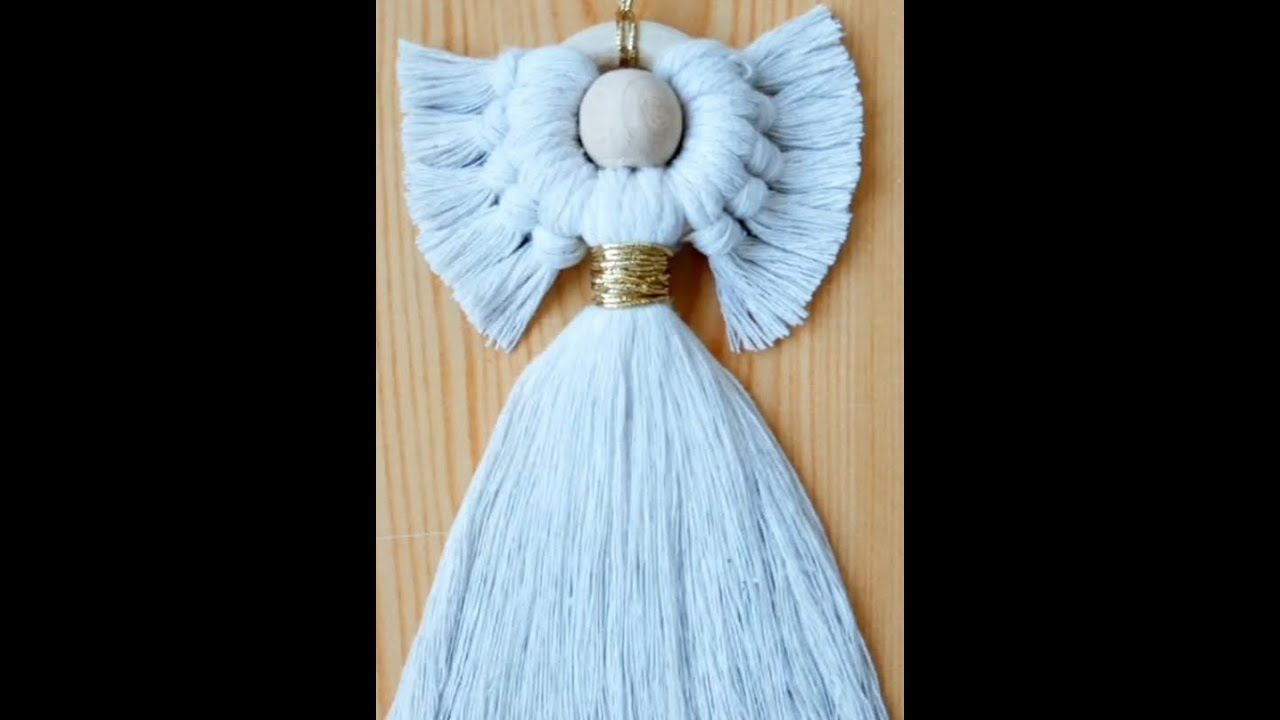 Easy macrame angel 🪢✨️