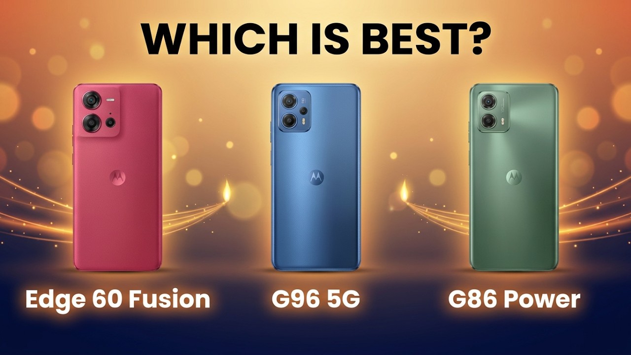 Flipkart Diwali Sale 2025 | Moto Phones Comparison | Edge 60 Fusion vs G96 vs G86 Power