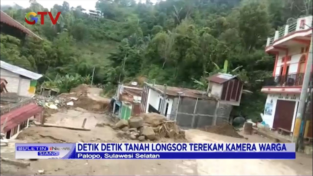 Sedikitnya 5 Rumah di Sulsel Amblas Terseret Bencana Tanah Longsor -  BIS 27/06
