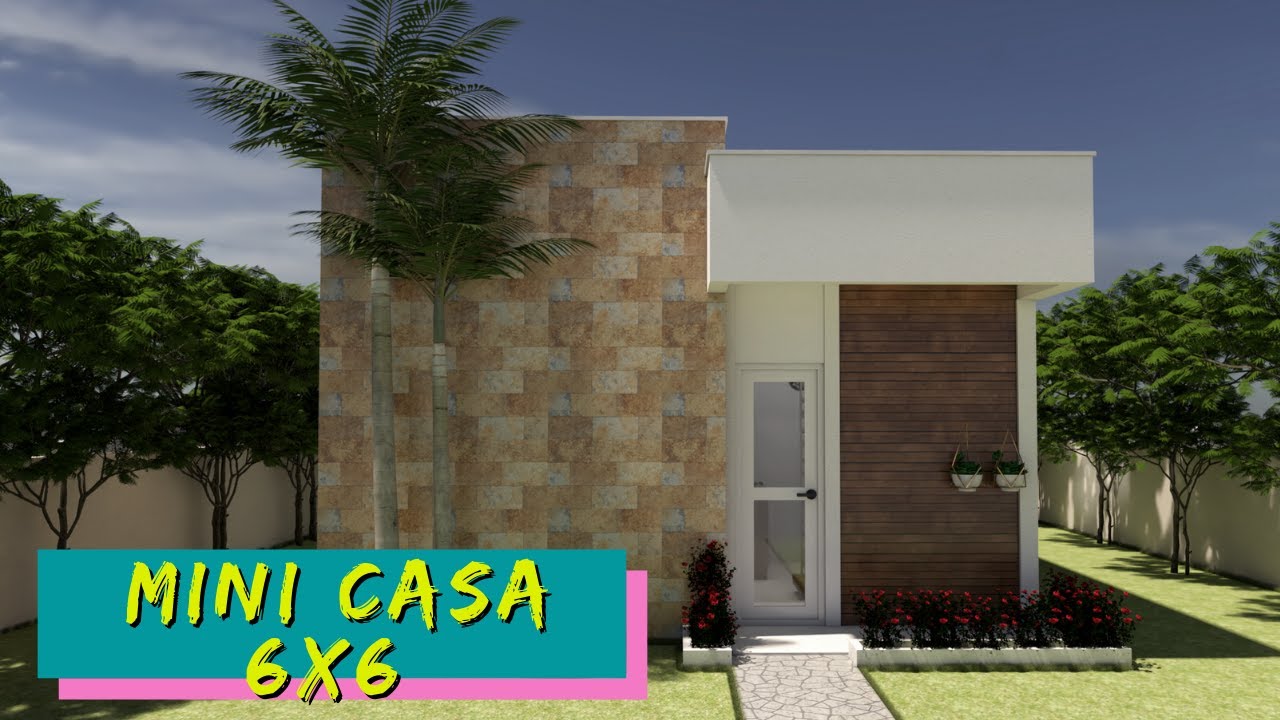 MINI CASA TÉRREA MODERNA 36m² (Projeto Pronto)