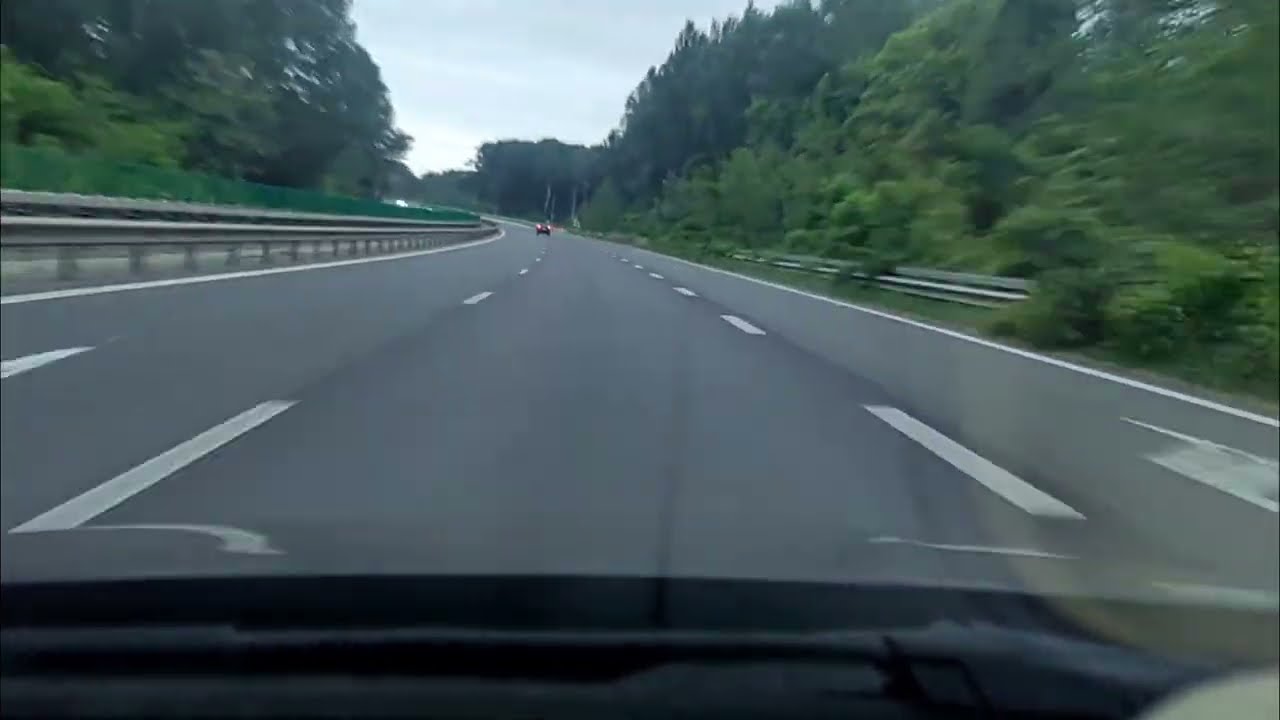 Driving A3 Highway into Bucharest