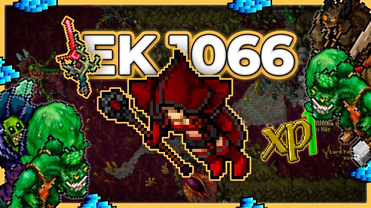 EK 1066 Hunt Solo Grounds of Plague(Demons Boosted) 8.6kk/h Raw + 1.6kk Profit - Tibia Hunt [15.11]