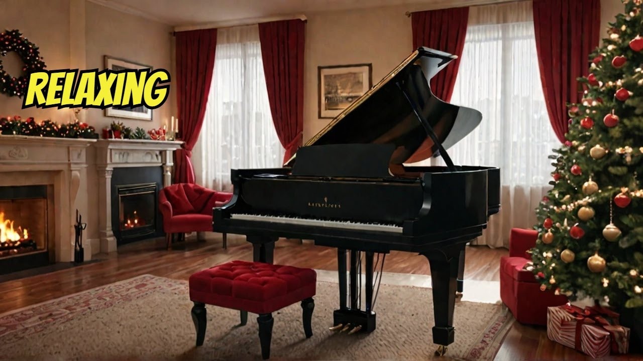 Christmas piano music 🎅 quiet and comfortable instrumental music fall asleep instantly