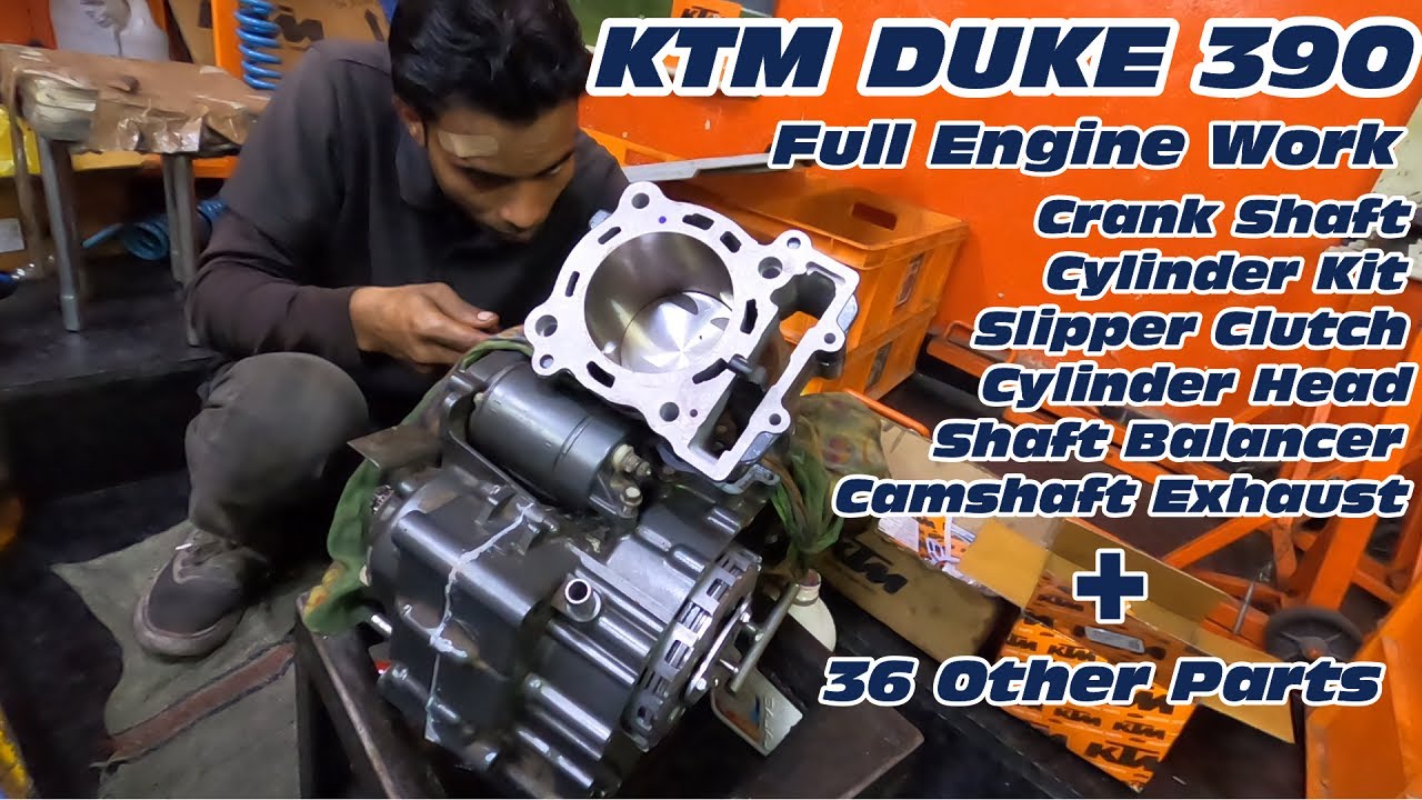 KTM DUKE 390 Full Engine Work 2013-2017 || Installing Slipper Clutch