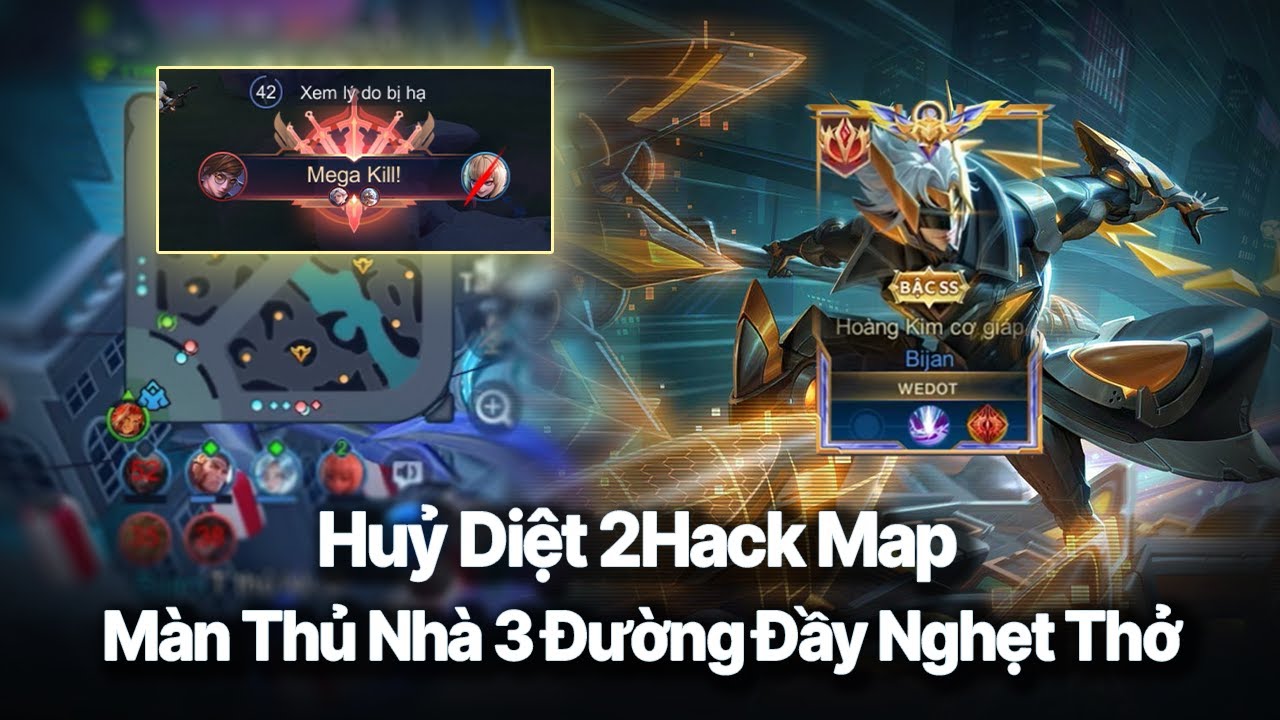 Ván Đấu Đối Đầu Với 2 Hack Map | Mất 3 Đường | AD Team Bạn Megakill | Liệu Có Thể Lật...... 4x