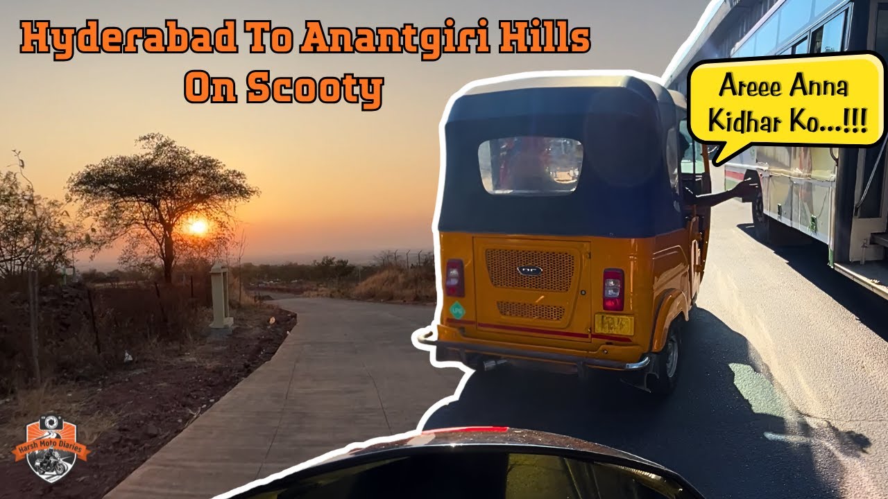 Hyderabad to Anantgiri Hills on Scooty | Adventure Ride | Scooty ride in Hyderabad | Bike Ride