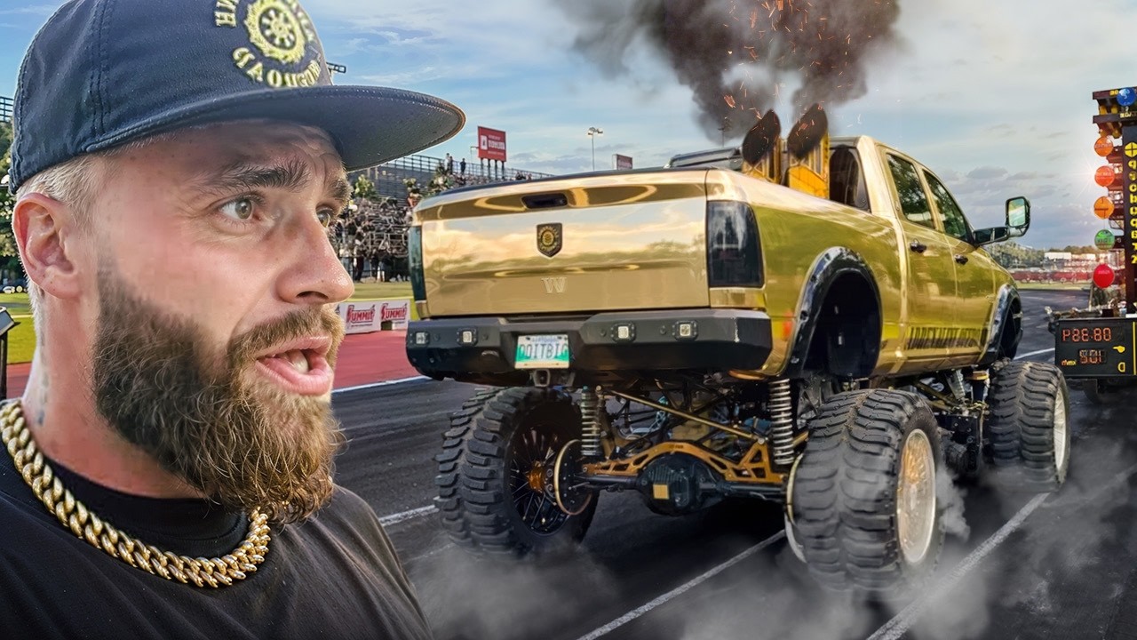 I BROKE My SEMA Truck DRAG RACING…