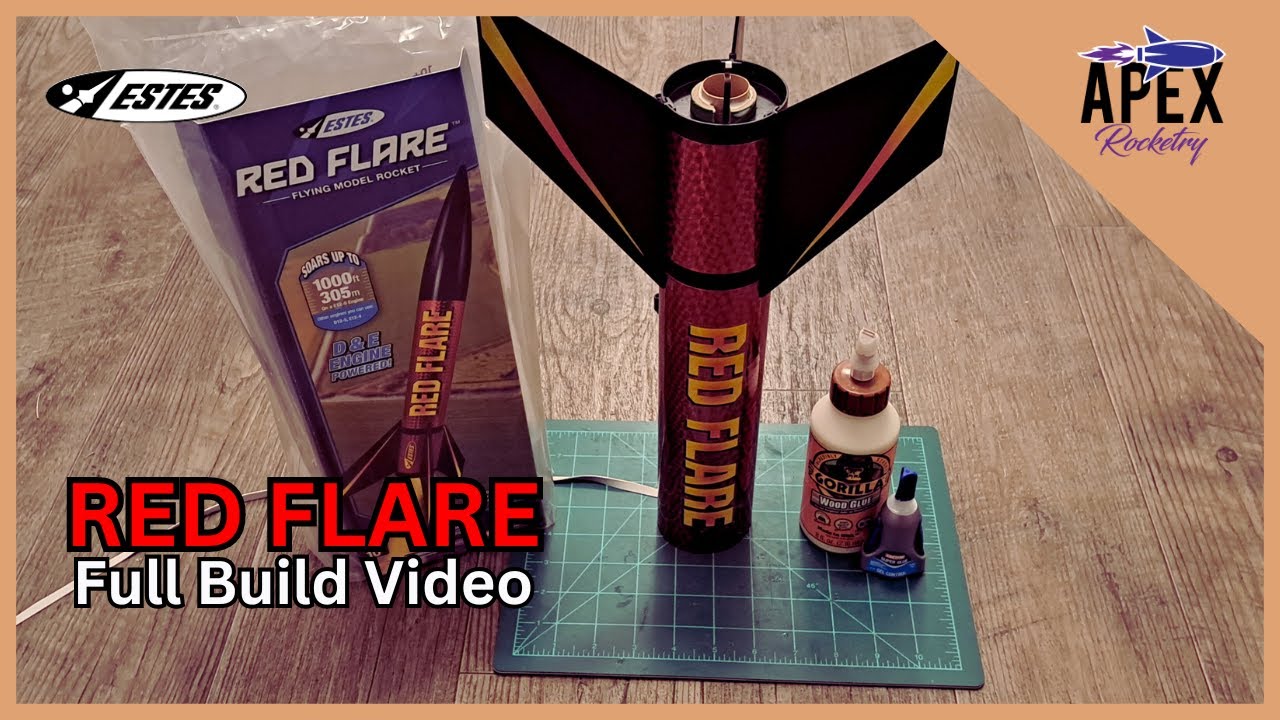 Estes Red Flare Rocket - Full Build