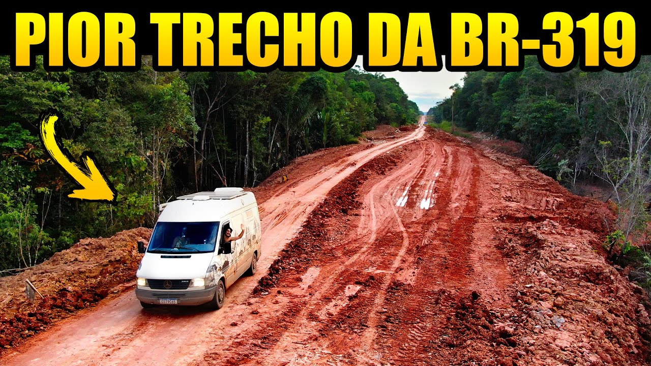 BR-319 A PIOR PARTE COMEÇA AGORA! Trecho do Meio com Chuva