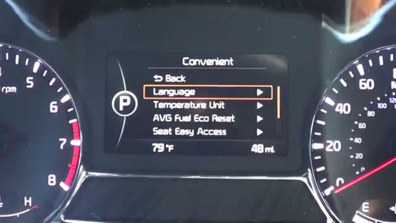 TFT Instrument Cluster 2016 Kia Sorento