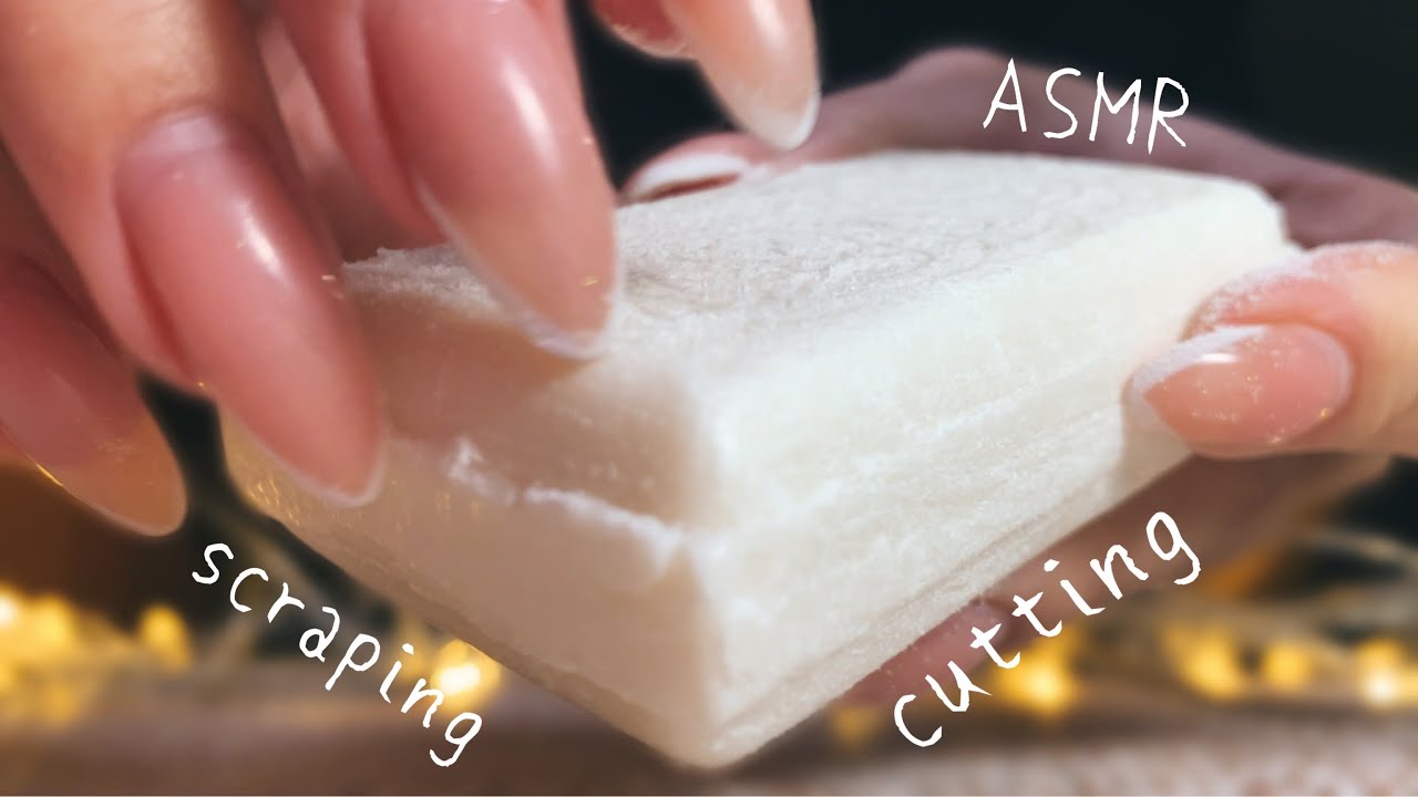 АСМР ⭐️ Різання & Шкрябання МИЛА 🧼 ASMR / Scratching Tapping Cutting Scraping SOAP 🫧 NO TALKING 塗鴉肥皂