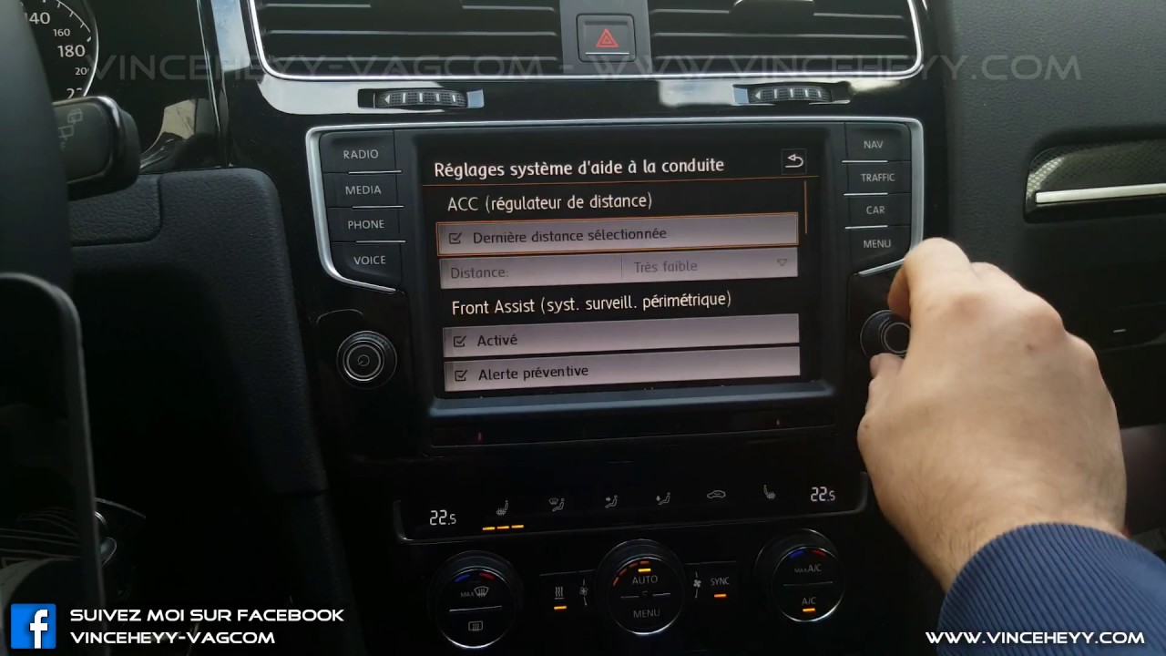 GOLF 7 (5G) - Change intensity of alert ACC on Discover