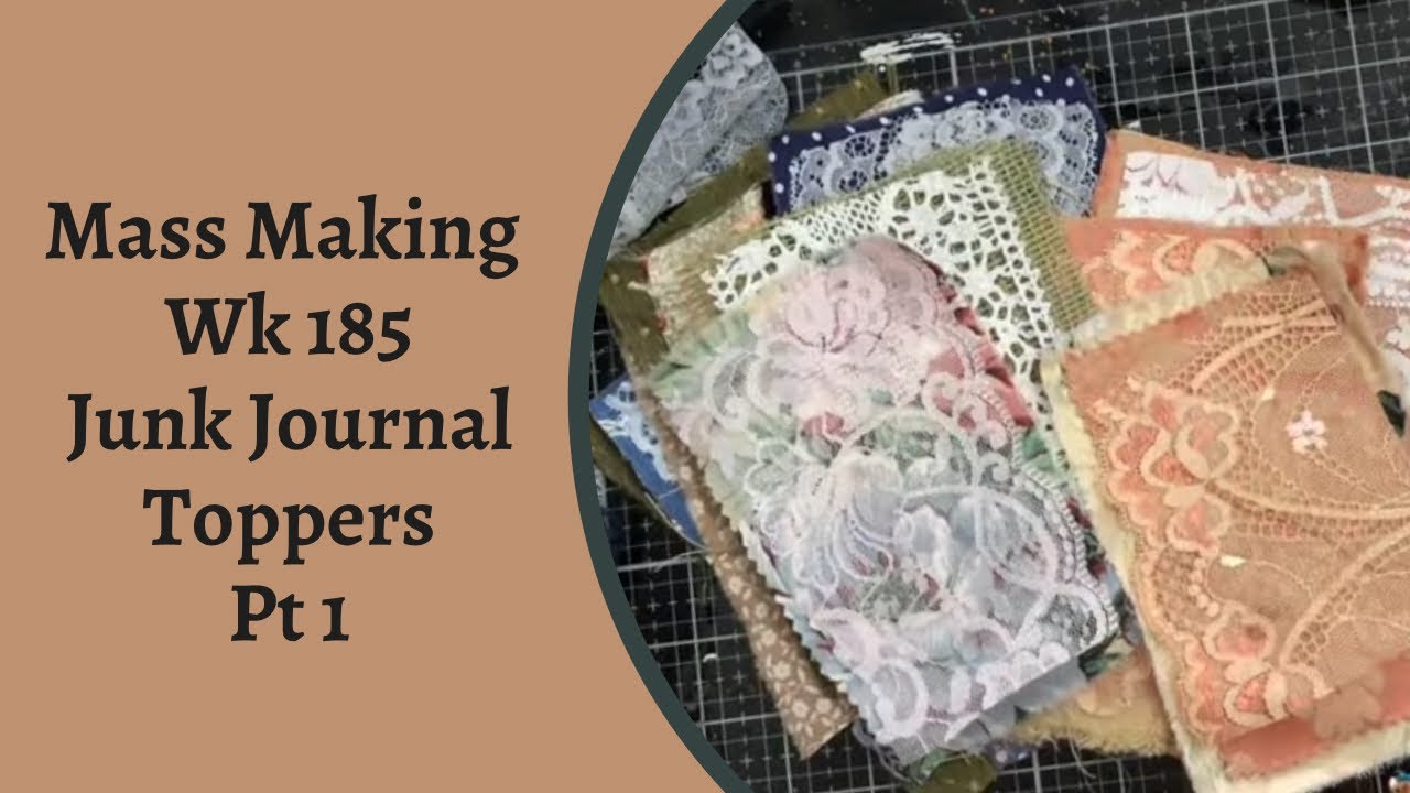Mass Making Toppers for Junk Journals