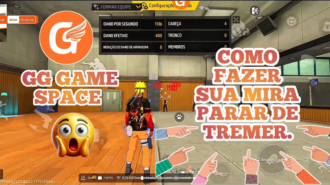 GG GAME SPACE: NOVO MÉTODO, COMO FAZER SUA MIRA PARAR DE TREMER🔥💥 