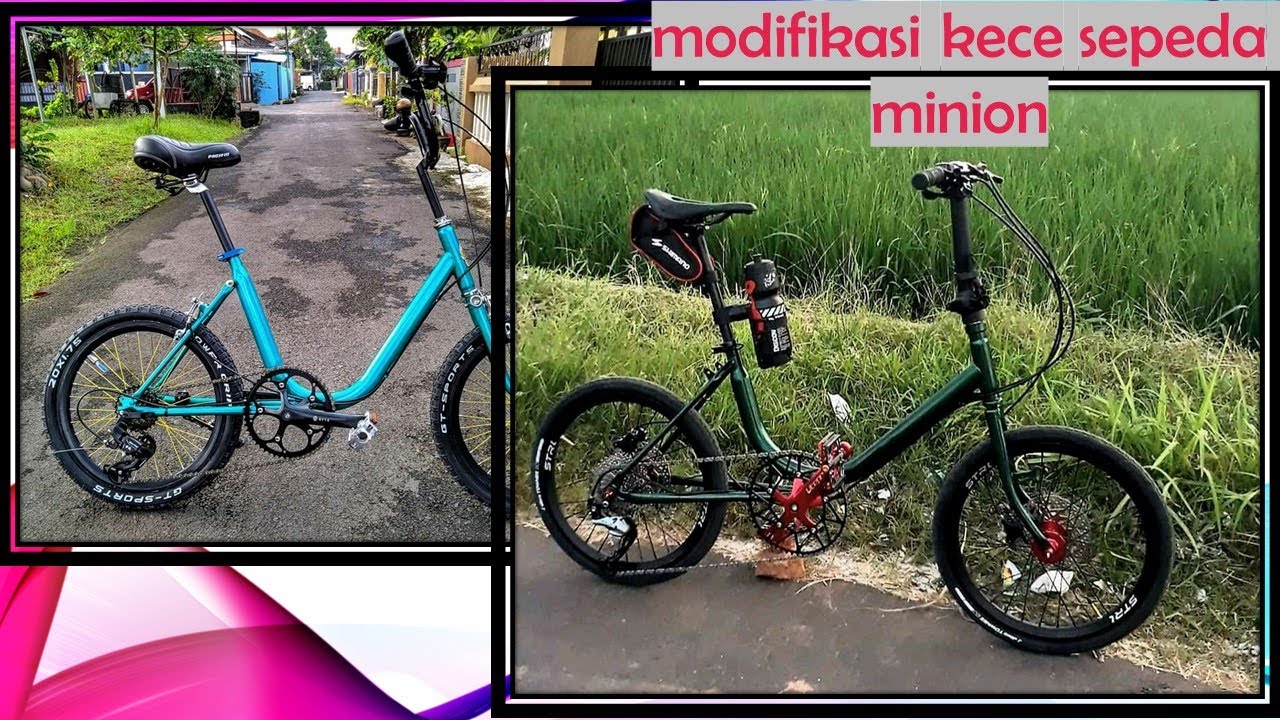 Deretan modifikasi sepeda minion minitrek 20 jadi sepeda mewah