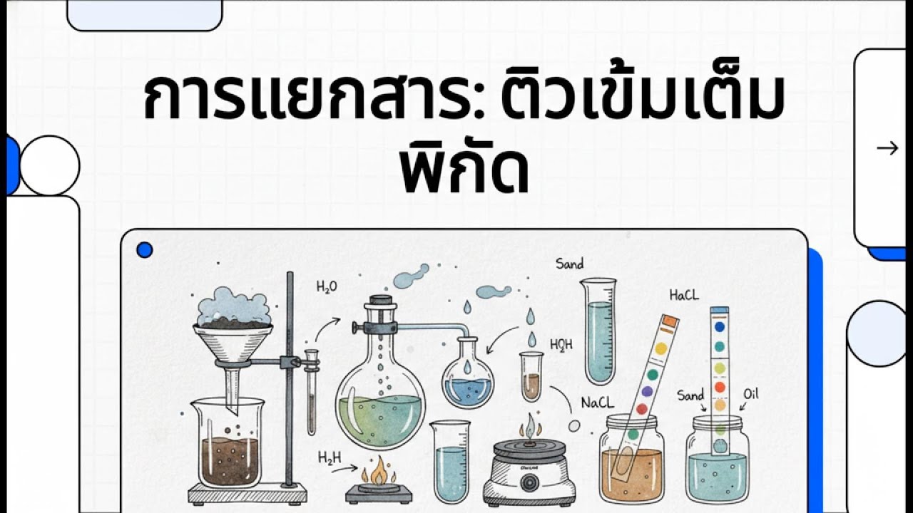 สรุปวิทย์ EP2 : การแยกสาร I Fast Sci AI : SciTrainer สรุปวิทย์เข้ม