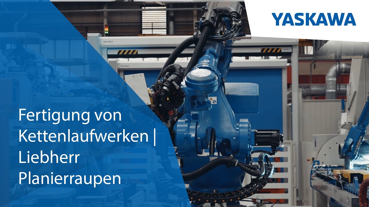 Autonome Fertigungszelle im Stahlbau für Kettenlaufwerke von Liebherr Planierraupen