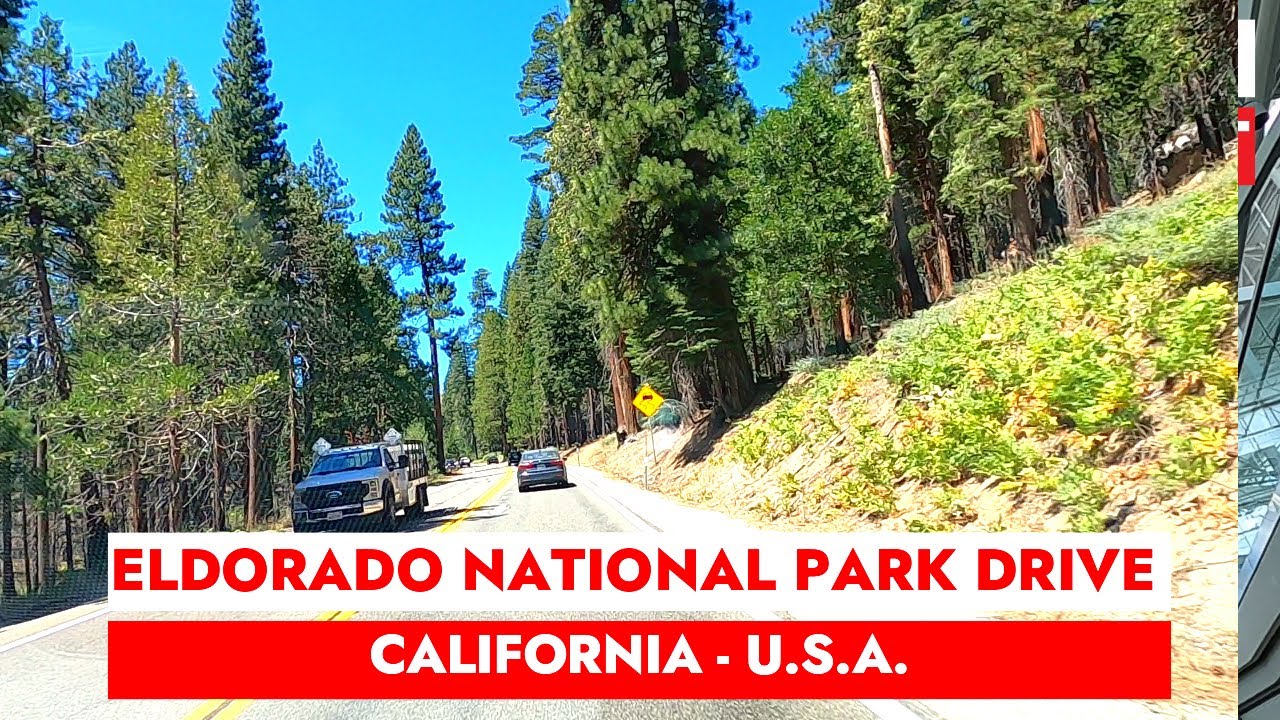 Driving 🚙 in Eldorado National Forest to Sacramento, California