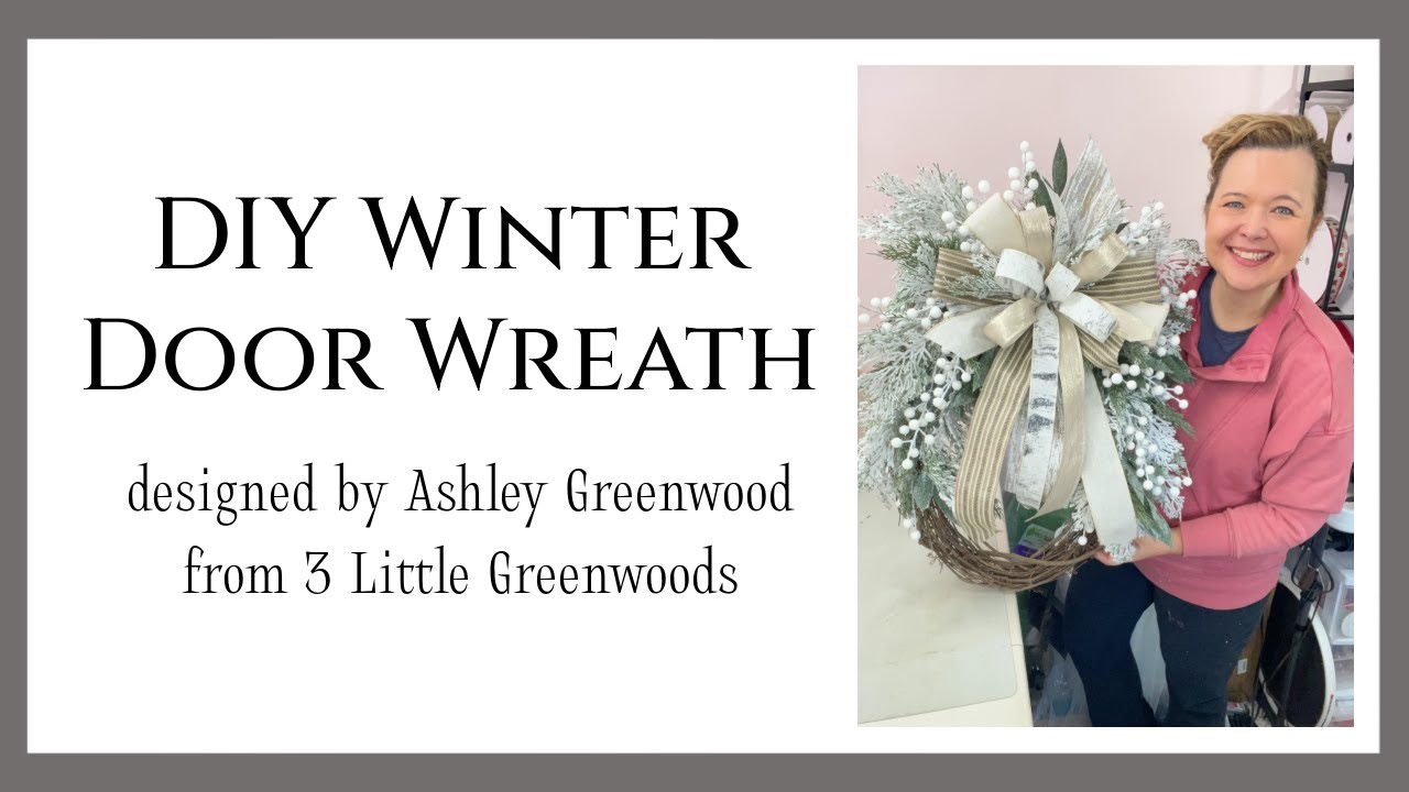 DIY Winter Wreath for Front Doors