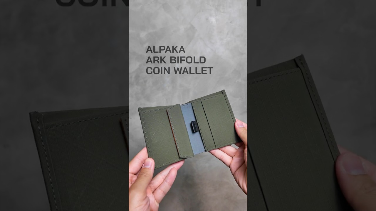 Alpaka Ark Bifold Coin Wallet #alpakagear #bifoldwallet #edc #coinpouch