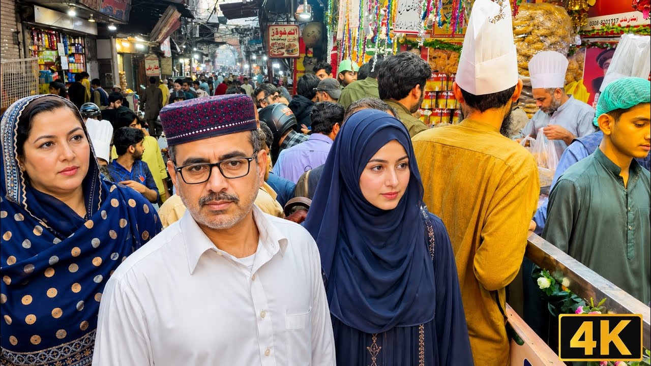 Lahore 🇵🇰 Iftar Rush in Lohari Gate | Walking Through Crowded Old Streets 4K
