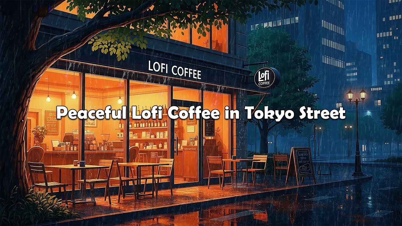 Serene Tokyo Coffee Lofi Beats ☕🌃 Chill Music for Mindful Focus