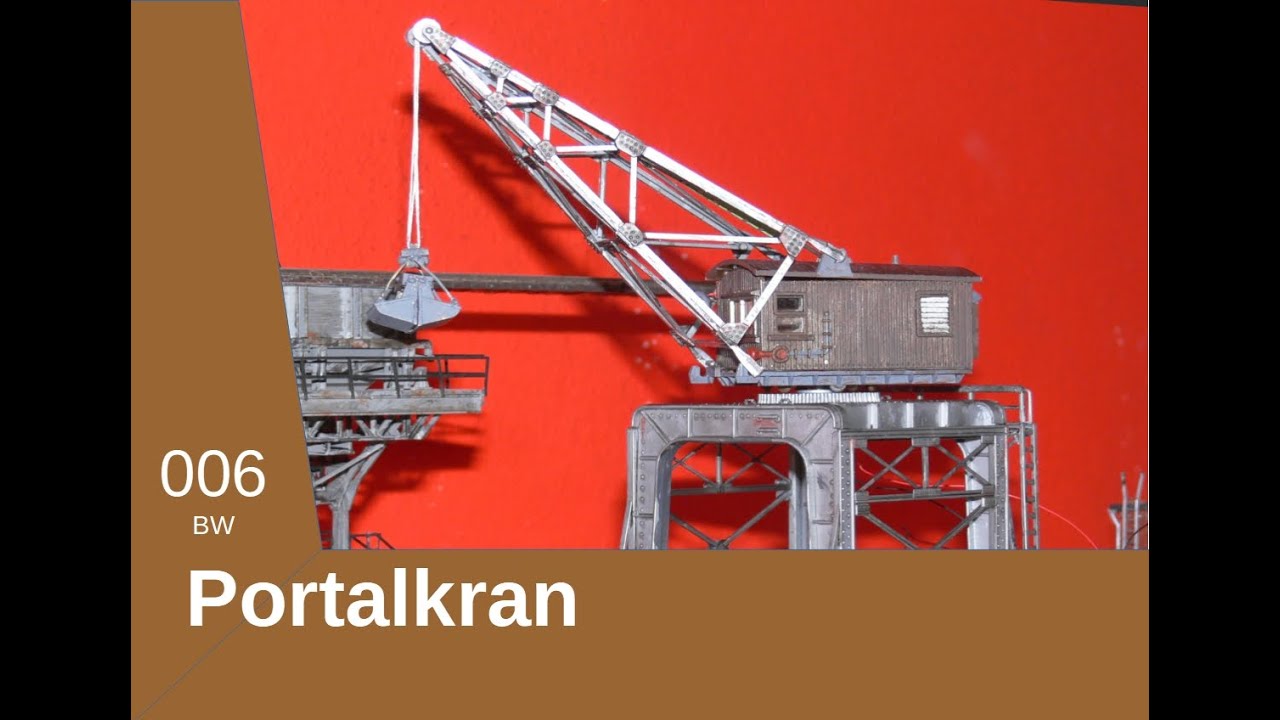 Das Betriebswerk wächst - der Portalkran