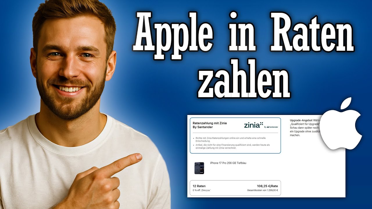 Apple Ratenzahlung einstellen - mit Zinia by Santander Anleitung
