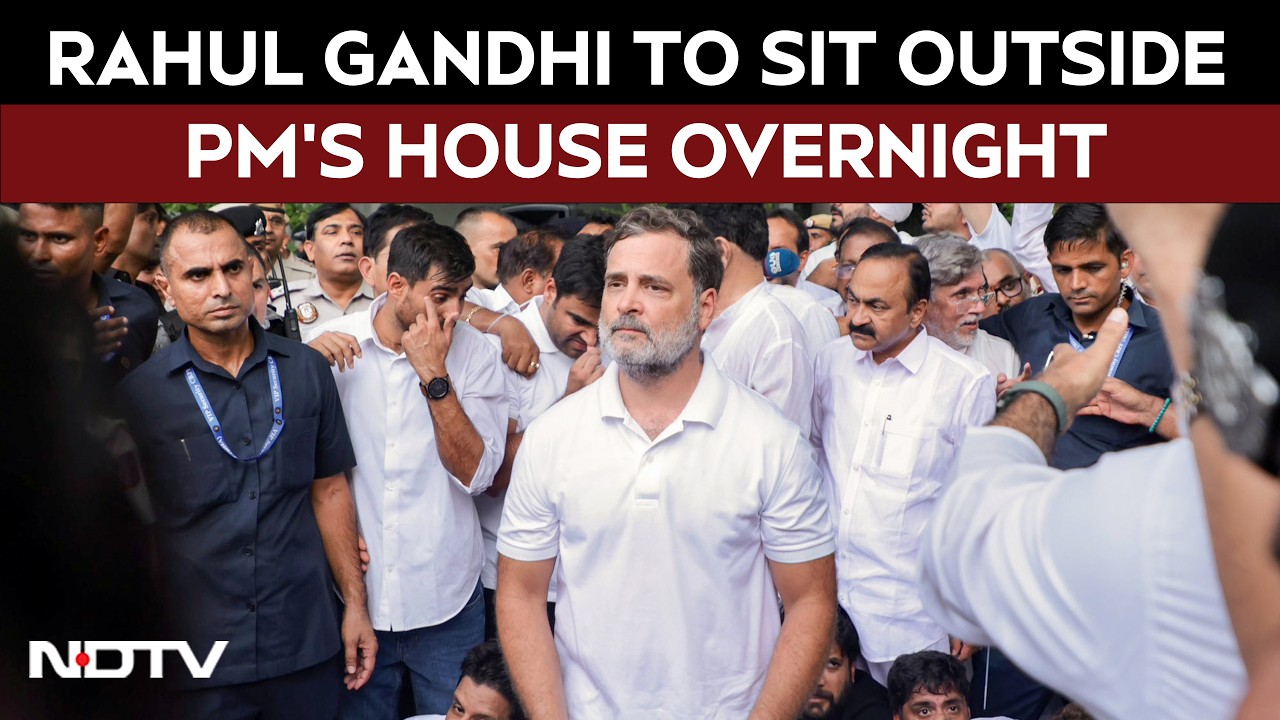 Congress Protest | Rahul Gandhi To Sit Outside PM's House Overnight, Sends 'Join Protest' Message