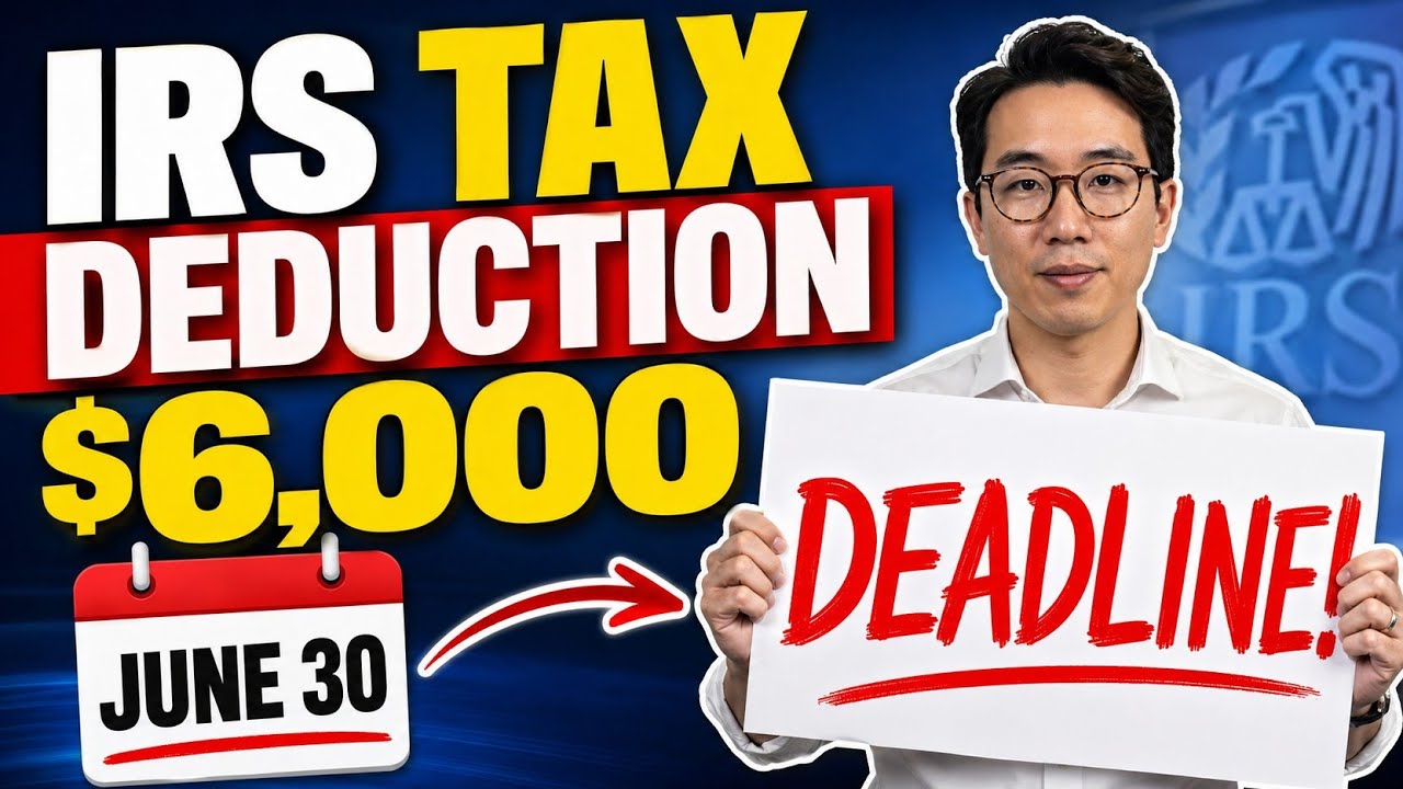 ⚠️ Seniors 60+: $6,000 IRS Tax Deduction MOST SENIORS MISS &mdash; Must Claim Before June 30 Deadline!