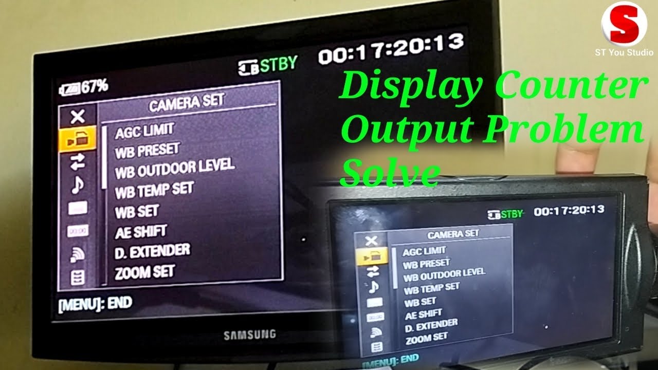 How to On Off Display Outputs for sony nx100 | sony pxw z150 | sony nx 5r | sony nx200 | TC Output