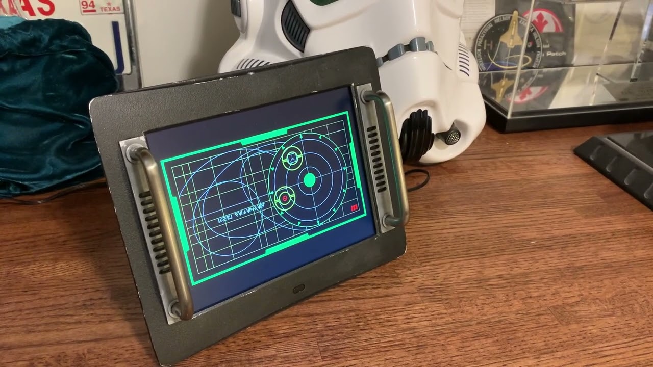 Radar Screen Video Continuation - Tactical HUD - Animated Digital Display - Star Wars Inspired