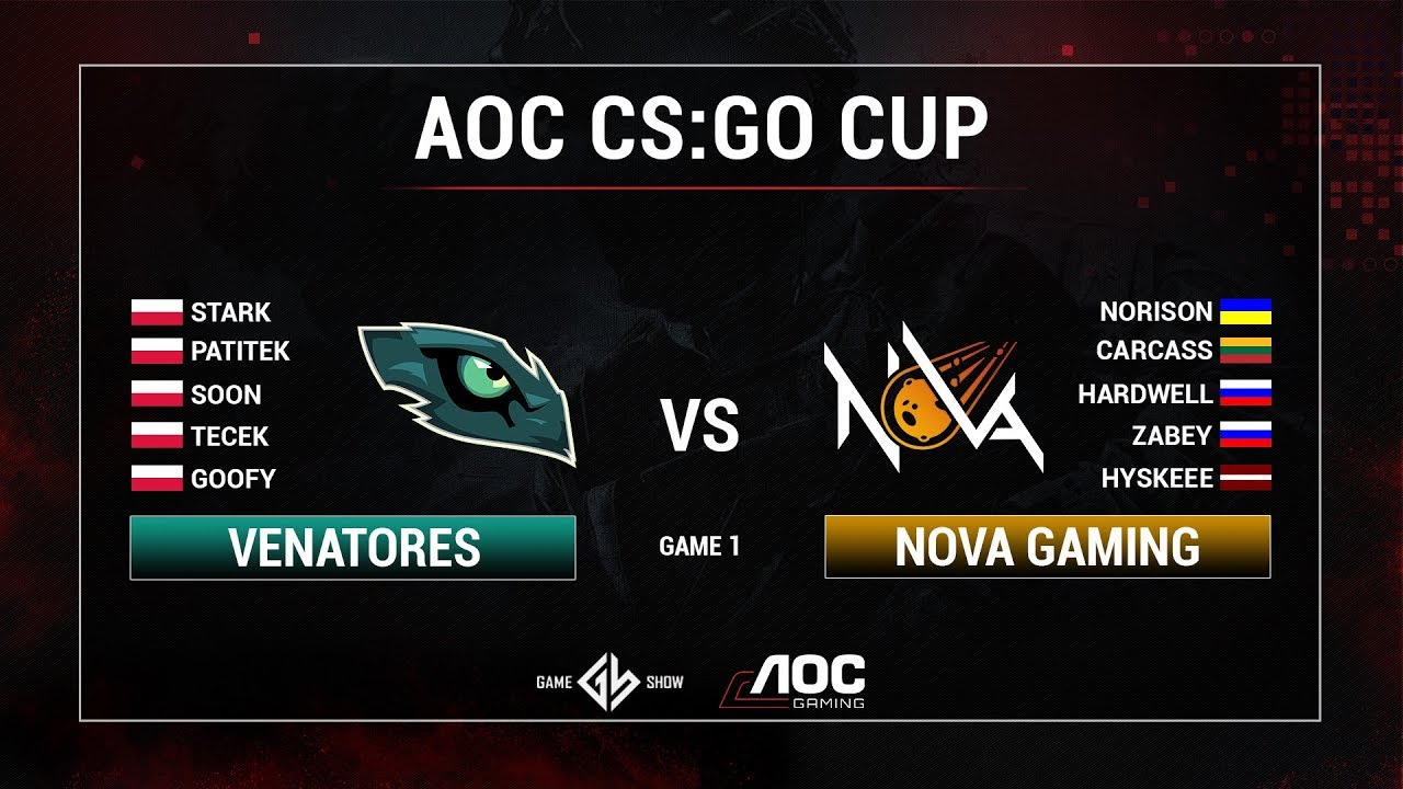 Venatores vs NOVA | Game 1 | Playoff AOC CS GO CUP