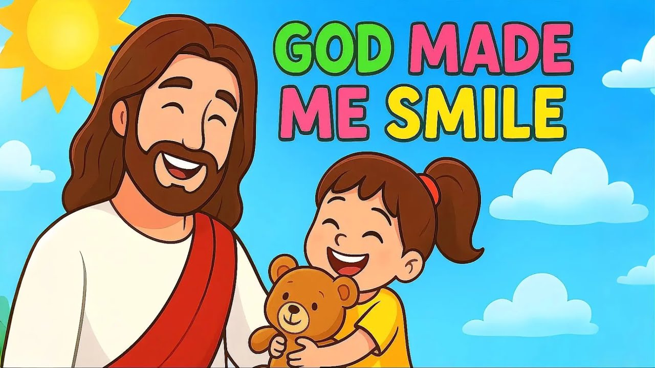 🎵 Happy Christian Song for Kids: “God Made Me Smile” 🌈 | Sing and Praise with Joy!