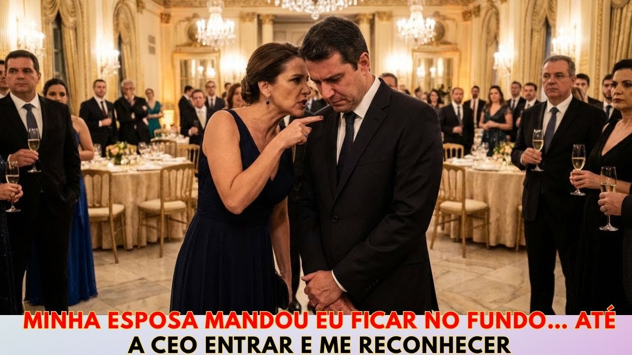 Fica pra trás, não me envergonha!” — Minha esposa mandou… Até o CEO vir chorando na minha direção
