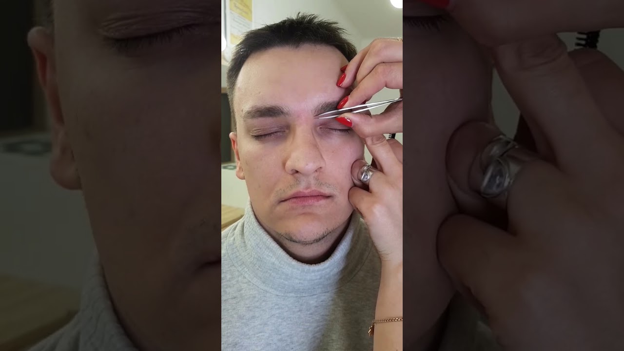 Мужская коррекция бровей