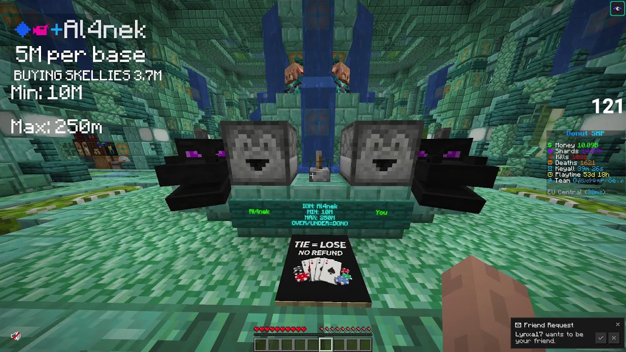 🔴DonutSMP | MEDIA | GAMBLING | RATING BASES 5M PER |  🔴