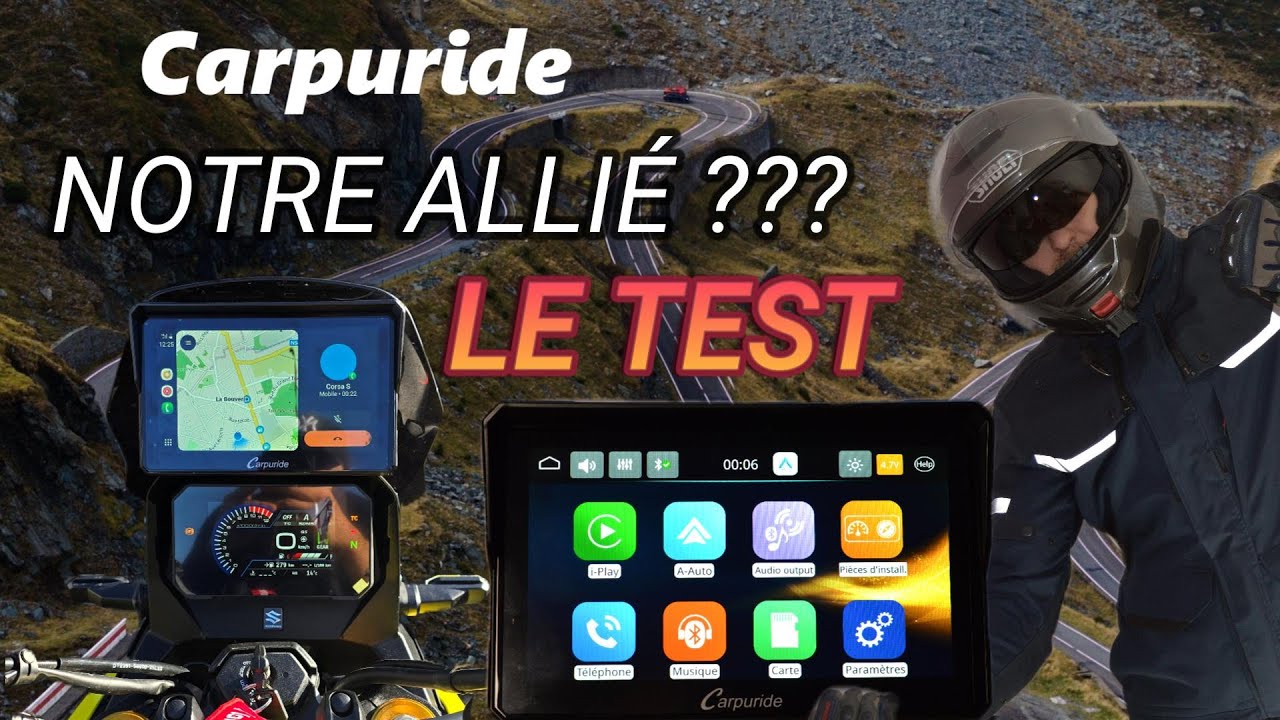 Test carplay Carpuride W702 Pro + TPMS : la tablette qui change ton quotidien à moto